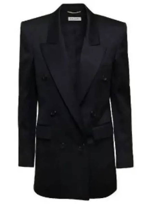 Luxury Saint Laurent Trending 2025 Double Breasted Blazer Jacket Black