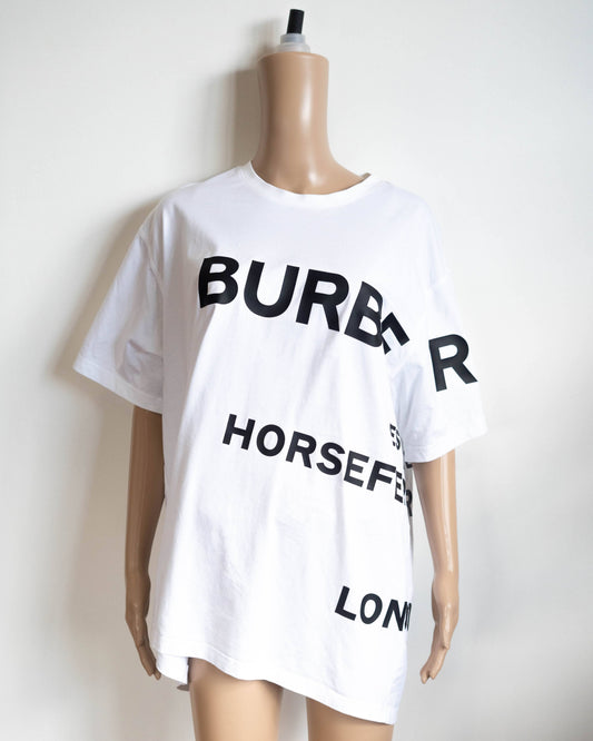 Burberry Horseferry Print Cotton Oversized T-shirt