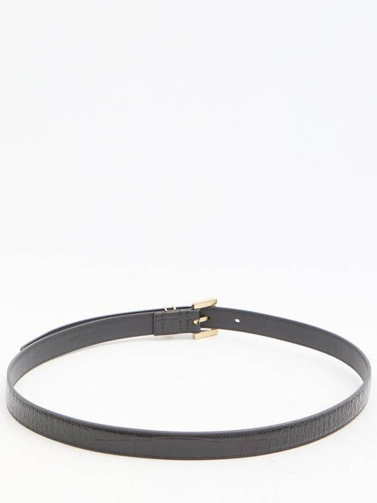 Luxury Saint Laurent Trending 2025 Cassandre Thin Belt