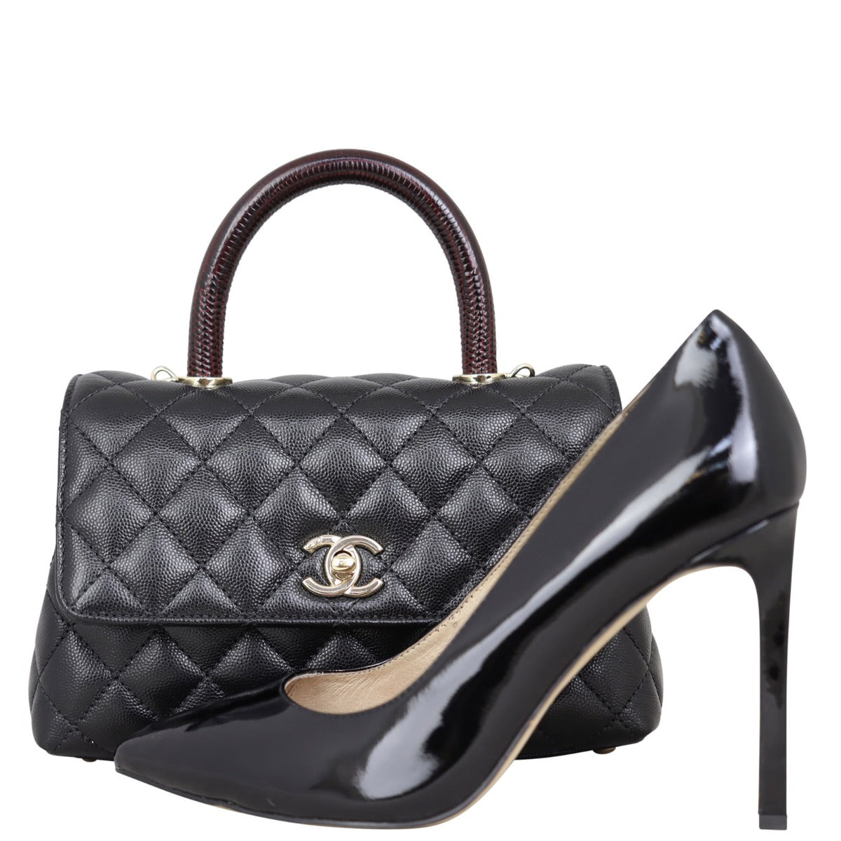 Chanel Coco Top Handle Mini Bag | Black