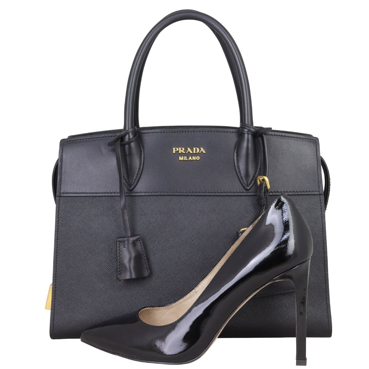 Prada Saffiano City Calf Esplanade Medium