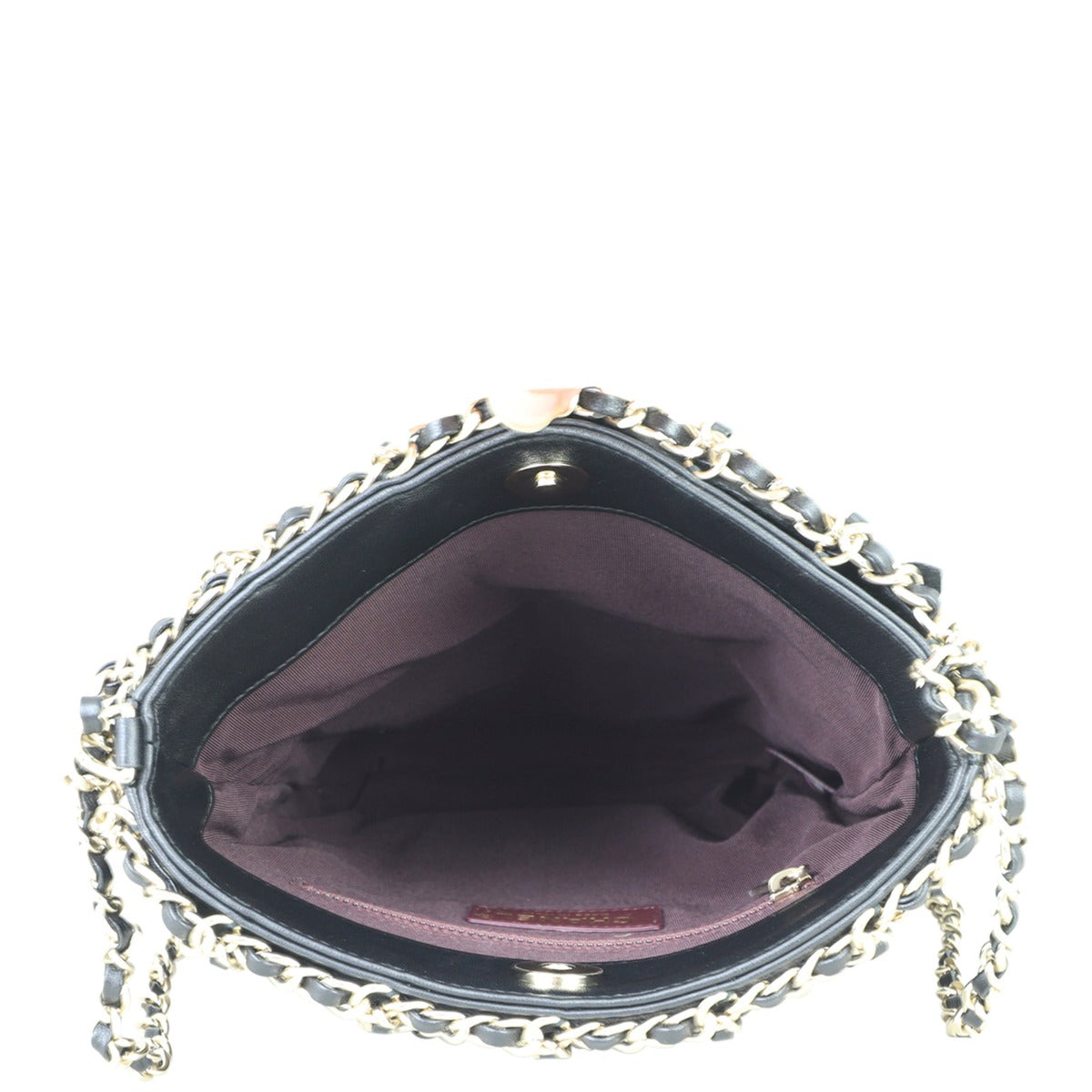 Chanel Lambskin Chain Net Shoulder Bag