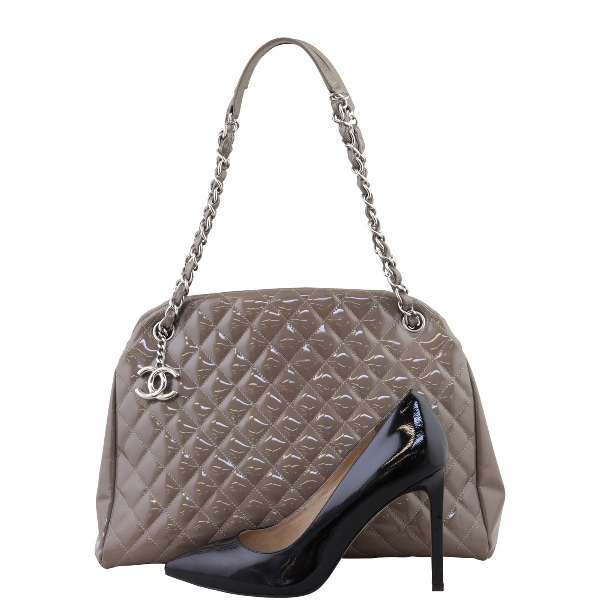 Chanel Mademoiselle Bowler Bag Large | Taupe
