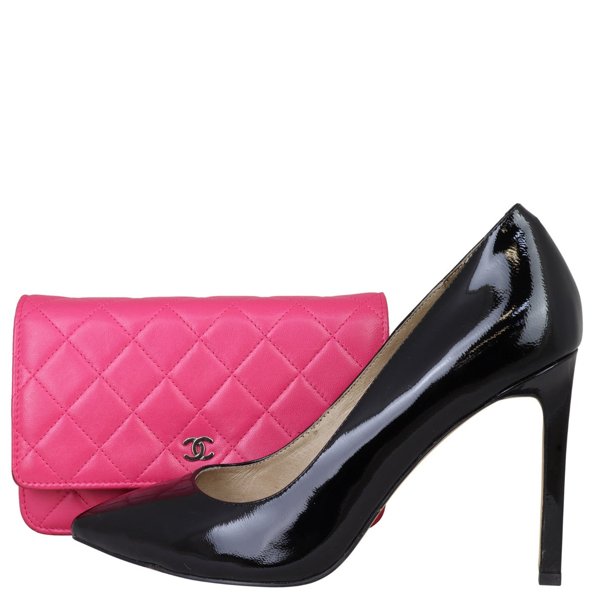 Chanel Classic Wallet on Chain | Hot Pink