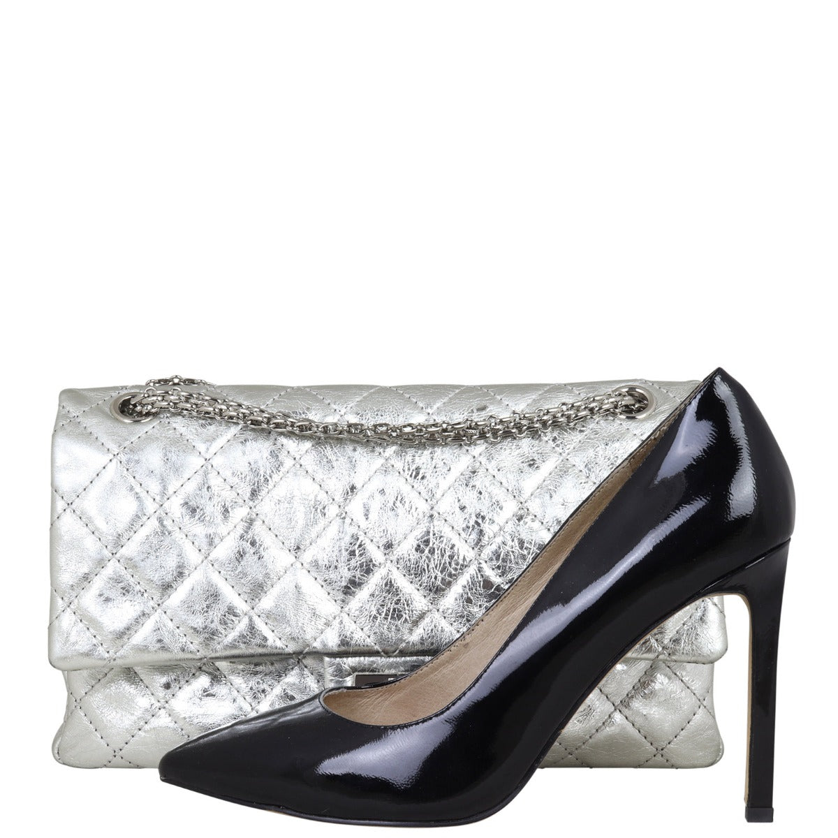 Chanel 2.55 Reissue 226 Double Flap Bag | Silver
