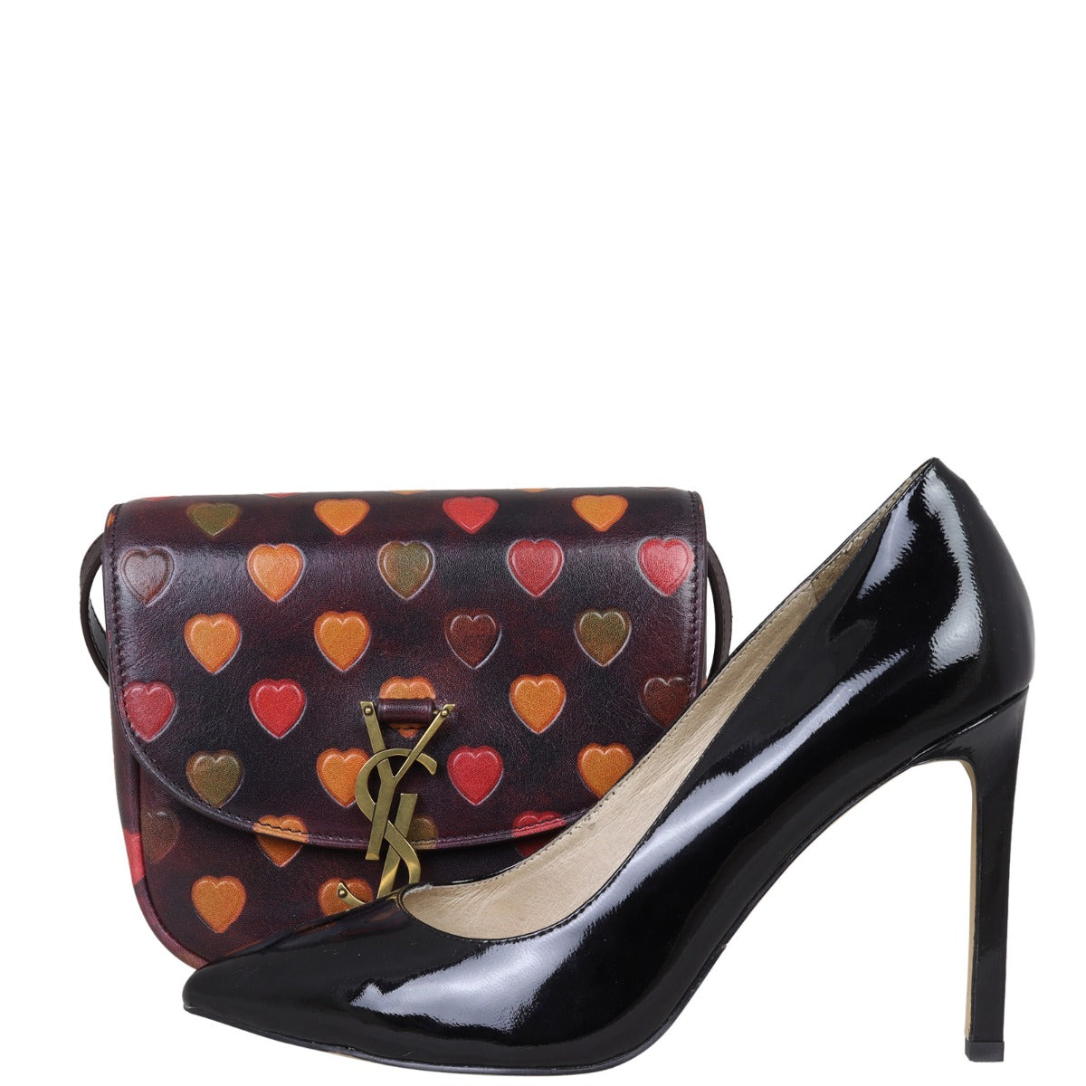 Saint Laurent Kaia Heart Embossed Crossbody