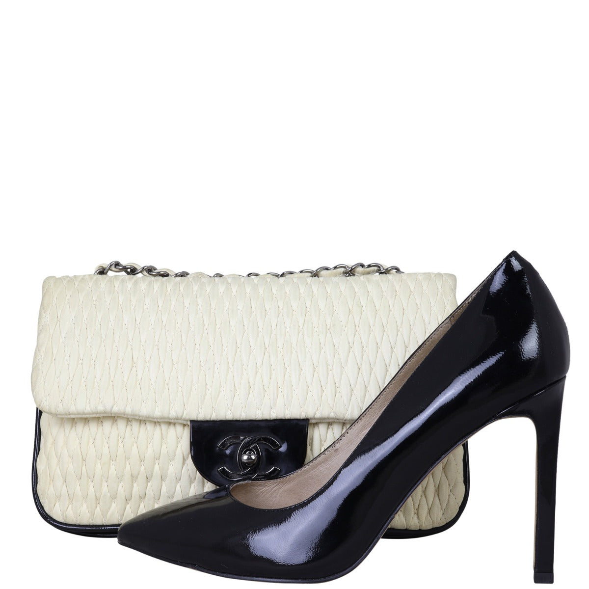 Chanel Woven Leather Flap Bag