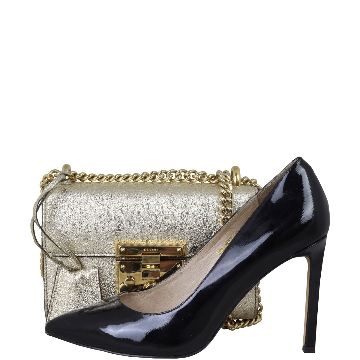 Gucci Padlock Metallic Small Shoulder Bag