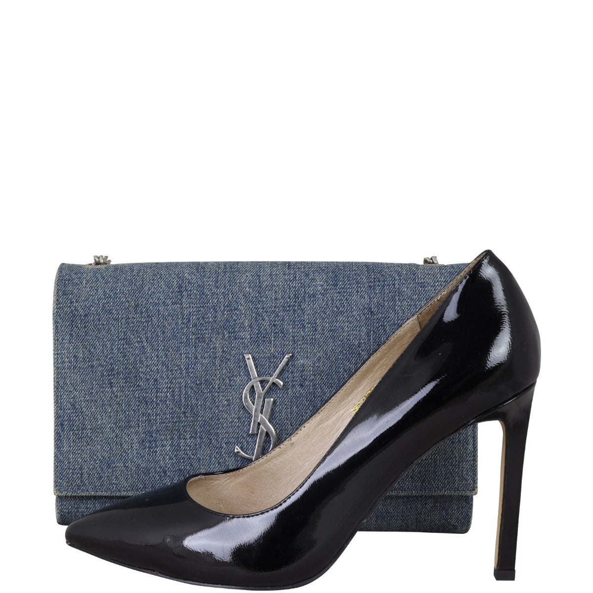 Saint Laurent Kate Chain Bag Medium Denim