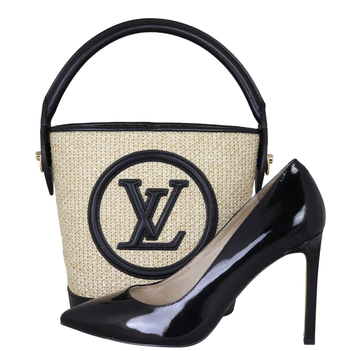 Louis Vuitton Petit Bucket Knitted Raffia