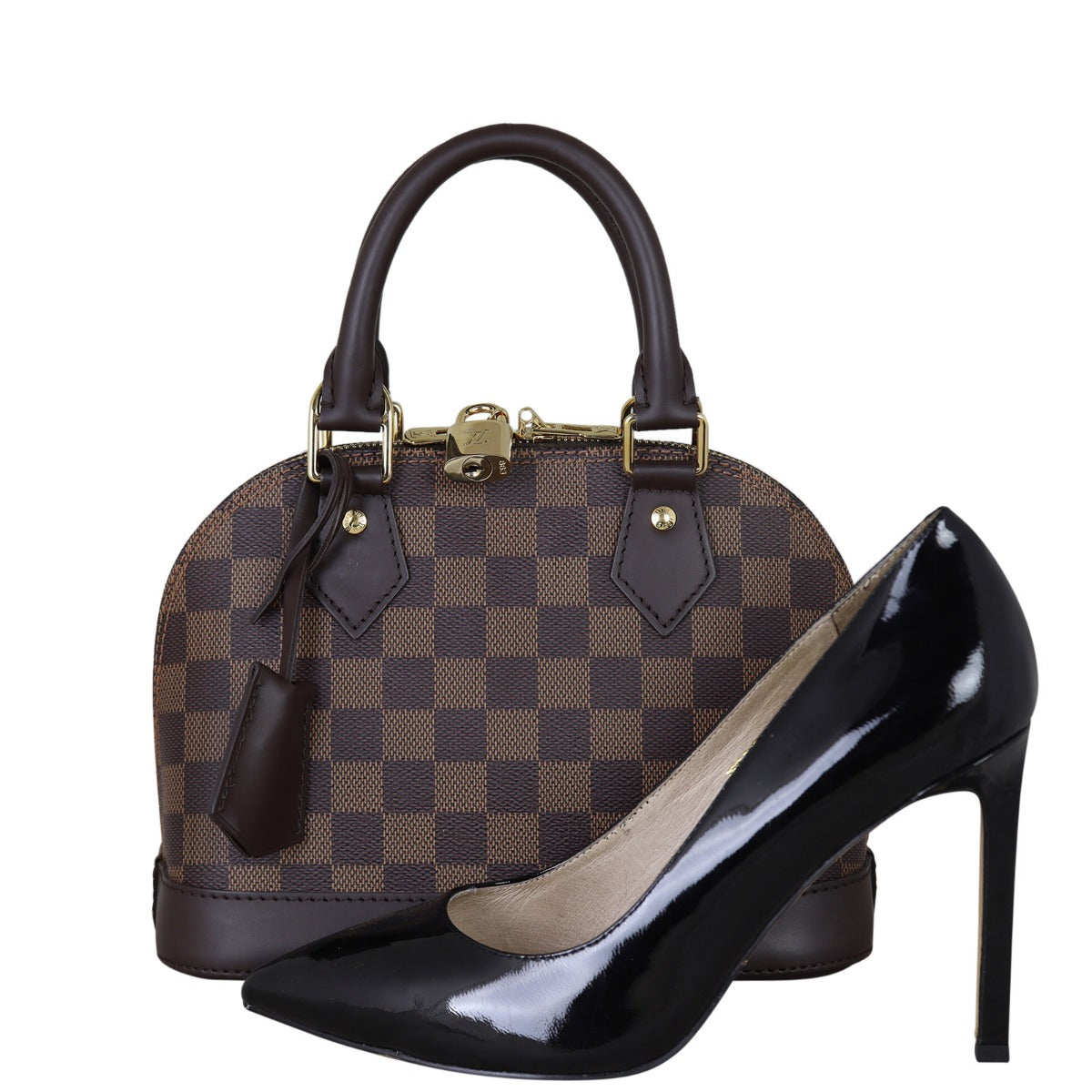 Louis Vuitton Alma BB Damier Ebene | Gold H