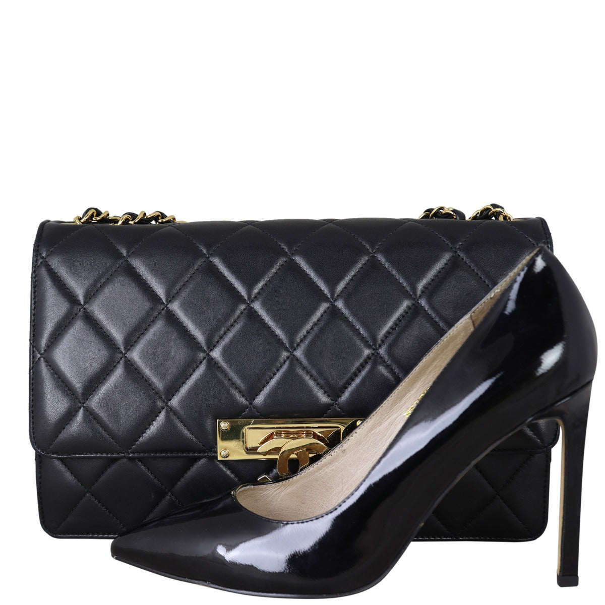 Chanel CC Golden Class Flap Bag Large