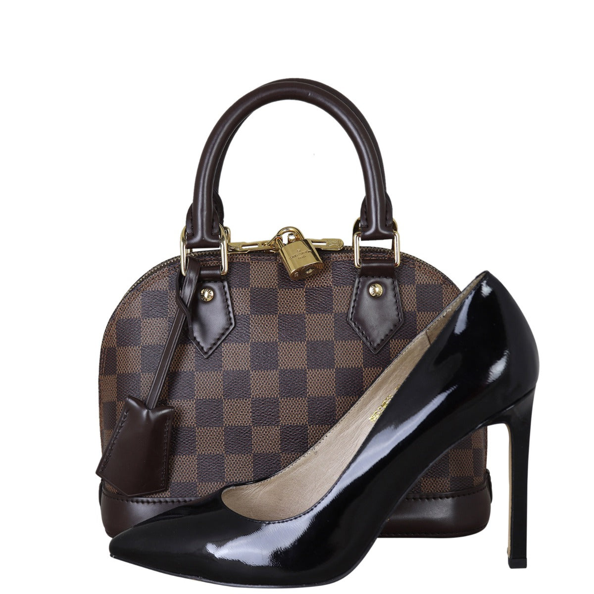 Louis Vuitton Alma BB Damier Ebene | Smooth Chocolate Brown Leather