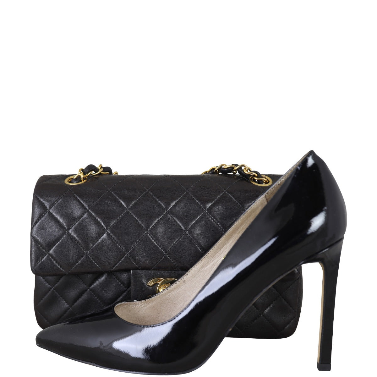 Chanel Classic Double Flap Small | Black Vintage 3 Series