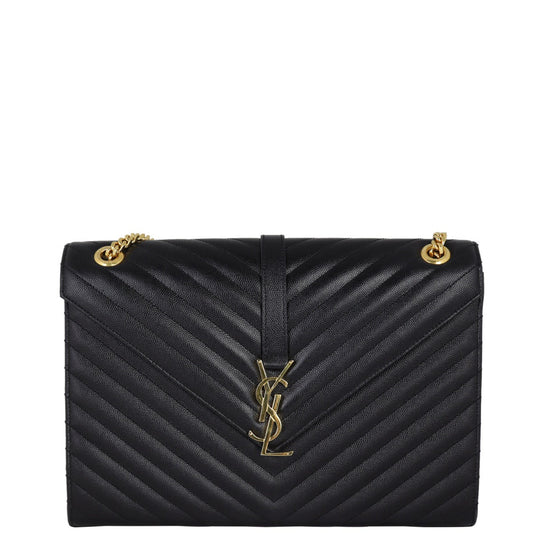 Saint Laurent Matelasse Envelope Large Bag