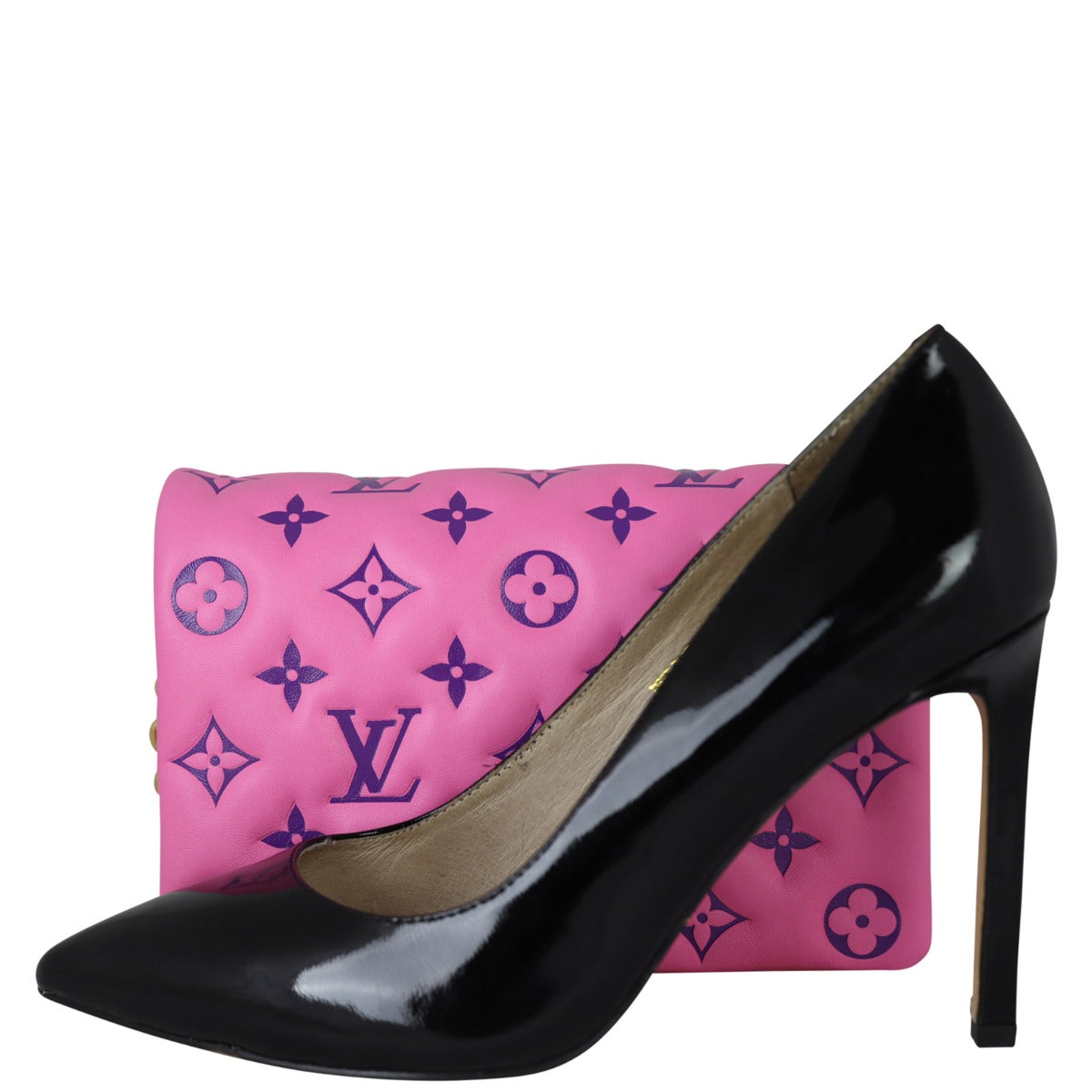Louis Vuitton Pochette Coussin Monogram Embossed Lambskin