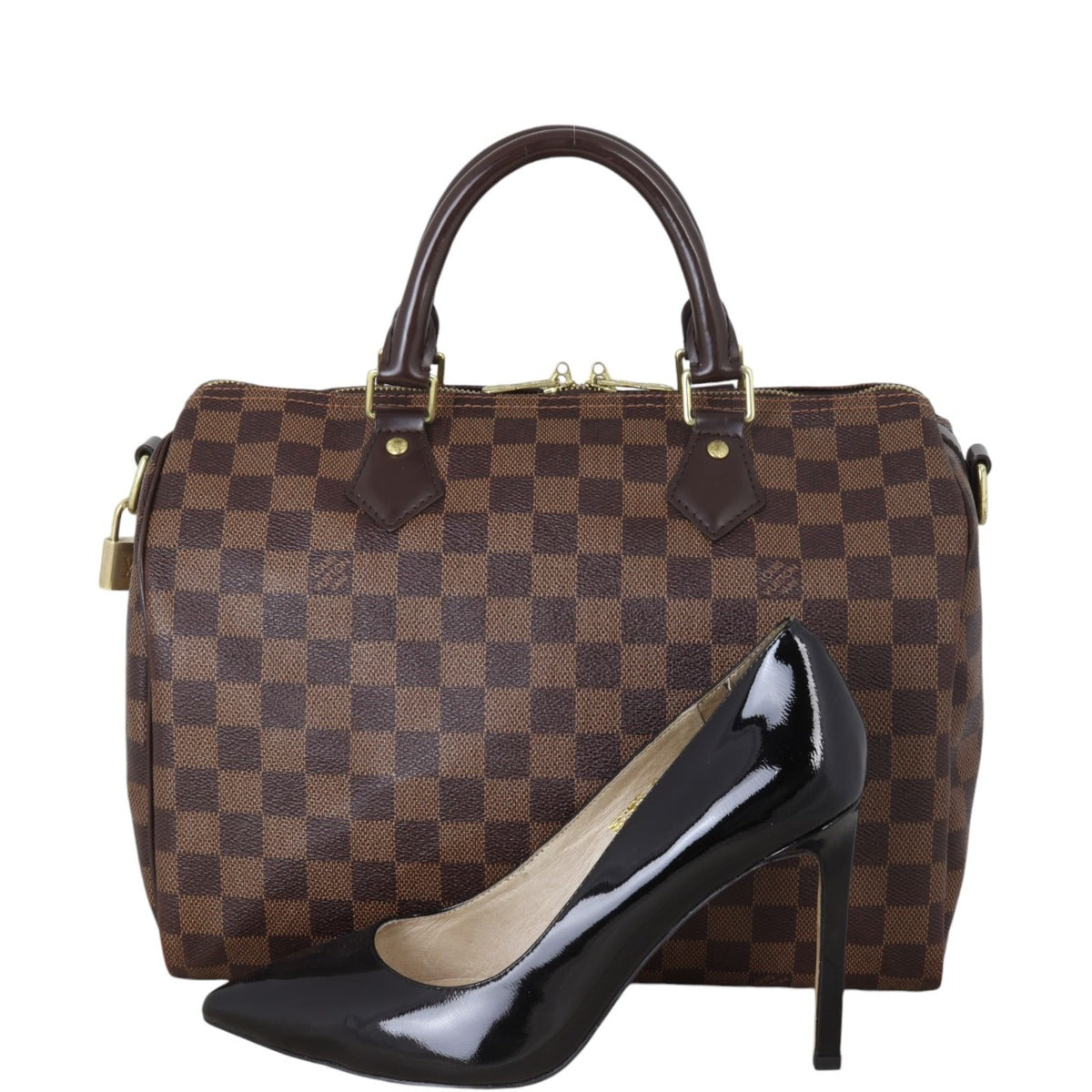 Louis Vuitton Speedy 30 Bandouliere Damier Ebene
