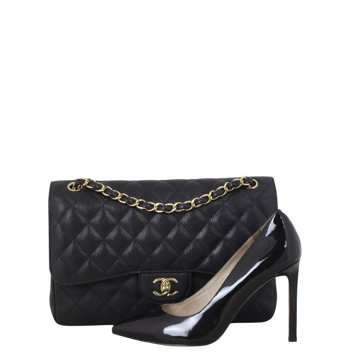 Chanel Classic Double Flap Jumbo Caviar