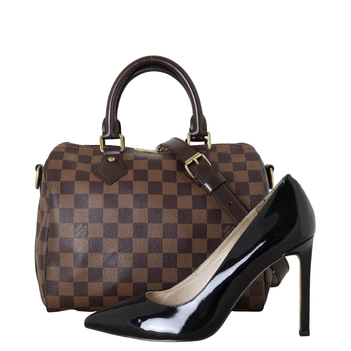 Louis Vuitton Speedy 25 Bandouliere Damier Ebene