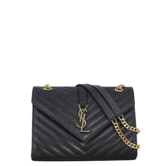 Saint Laurent Matelasse Envelope Medium Bag