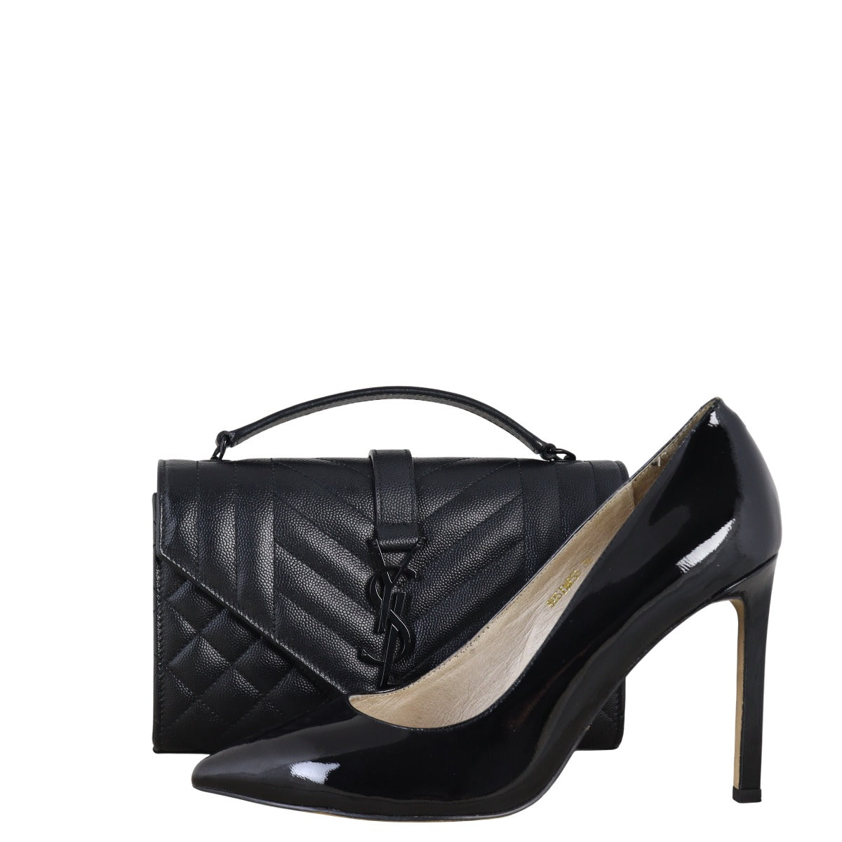 Saint Laurent Monogram Mix Matelasse Envelope Chain Bag Small