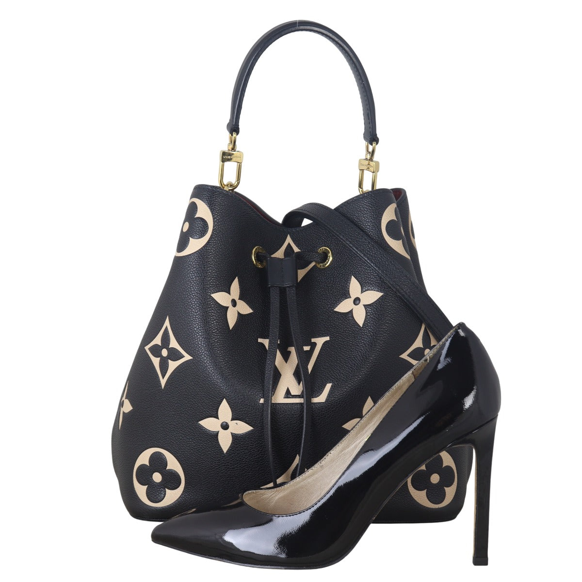 Louis Vuitton NeoNoe MM Monogram Empreinte Giant Bicolour