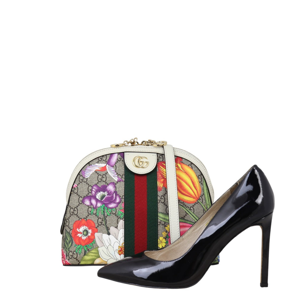 Gucci Ophidia GG Supreme Flora Small Shoulder Bag