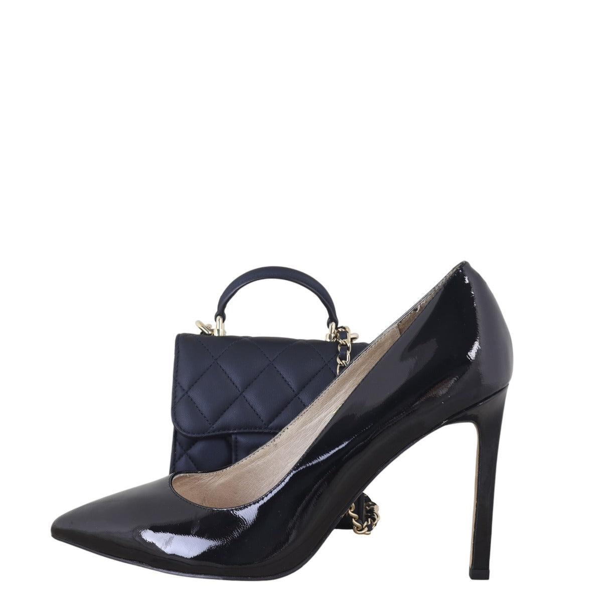 Chanel CC Top Handle Clutch on Chain