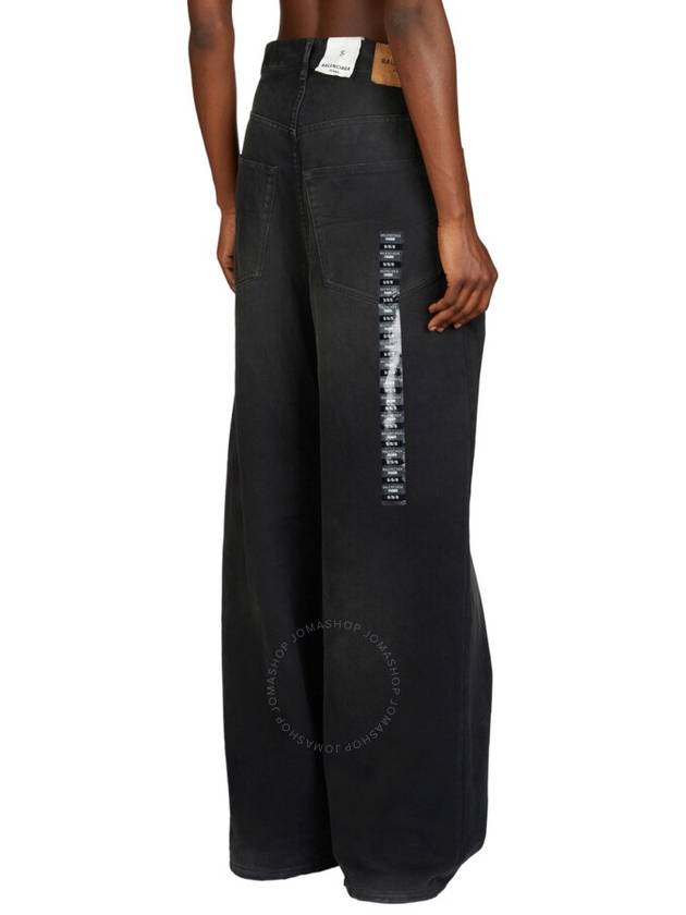 Luxury Balenciaga Trending 2025 Denim Straight Pants 767977TNW111672 SUNBLEACHED BLACK