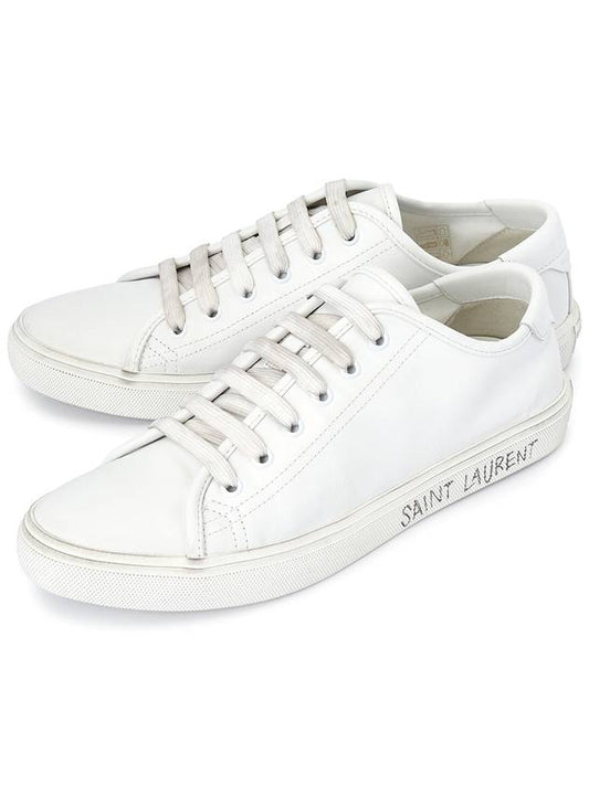 Luxury Saint Laurent Trending 2025 Men's Malibu Low Top Sneakers White