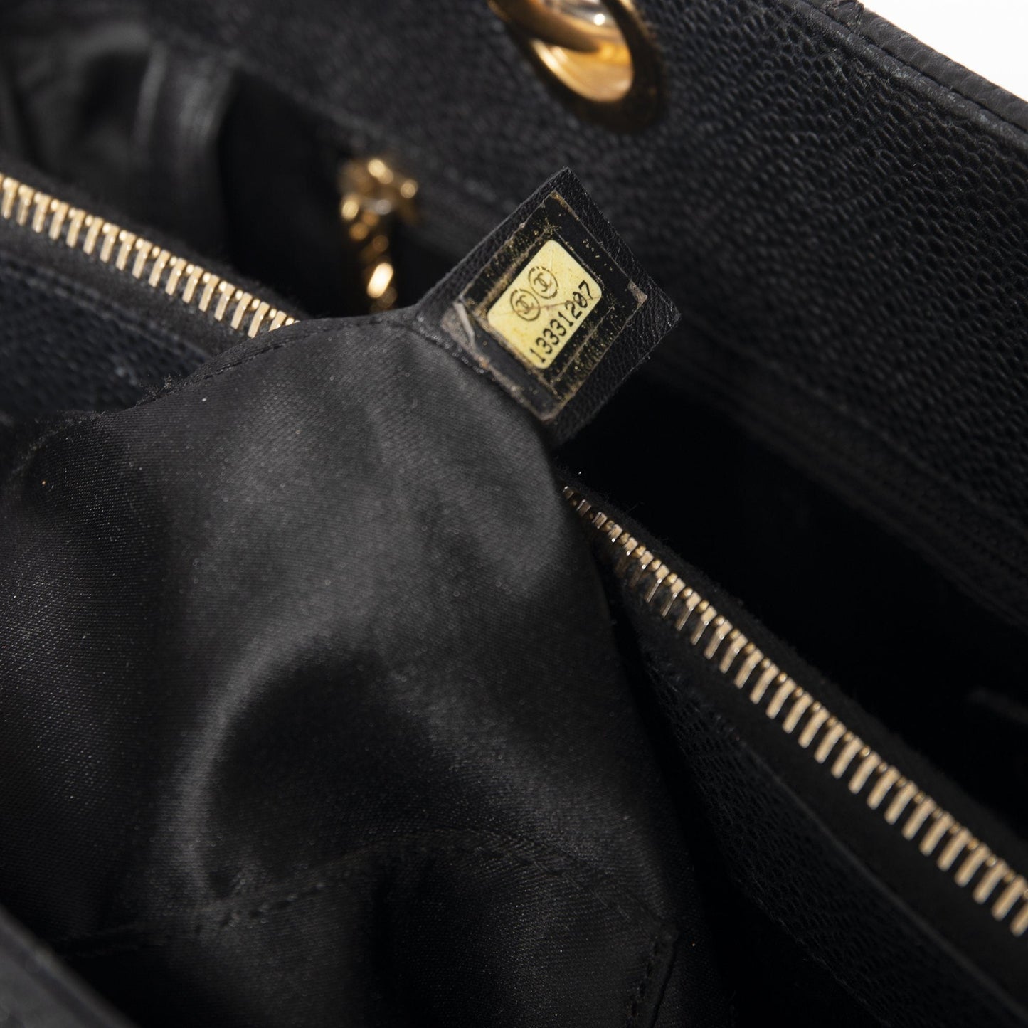 Chanel Black Caviar Leather Grand Shopping Tote (GST)