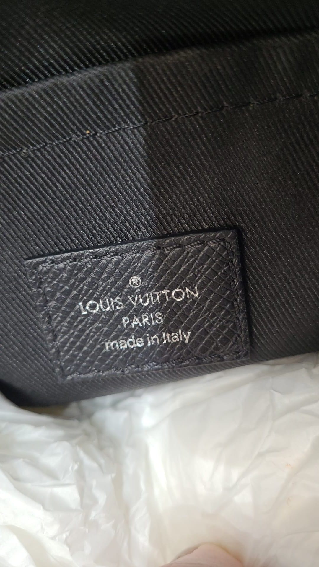 LOUIS VUITTON Outdoor Messenger Eclipse Canvas Crossbody Bag Black