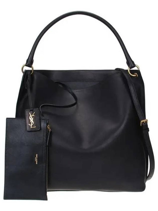 Luxury Saint Laurent Trending 2025 Tag Calfskin Hobo Shoulder Bag Black
