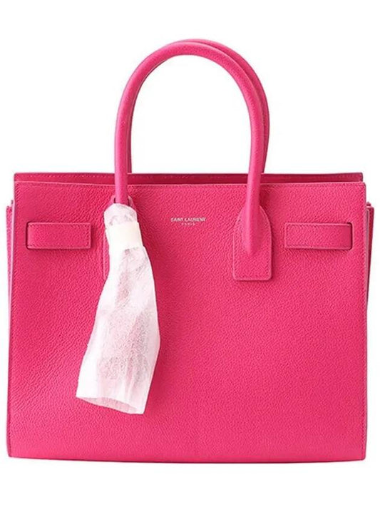 Luxury Saint Laurent Trending 2025 Nano Sac De Jour Leather Tote Bag Hot Pink