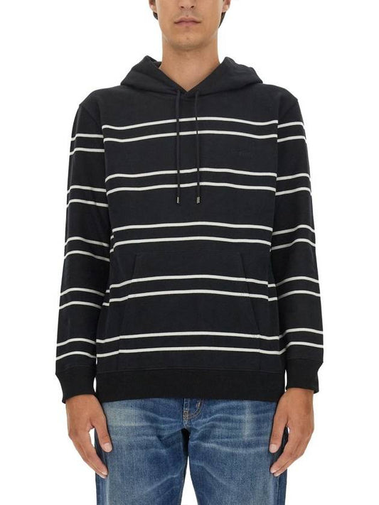 Luxury Saint Laurent Trending 2025 Stripe Hoodie Black