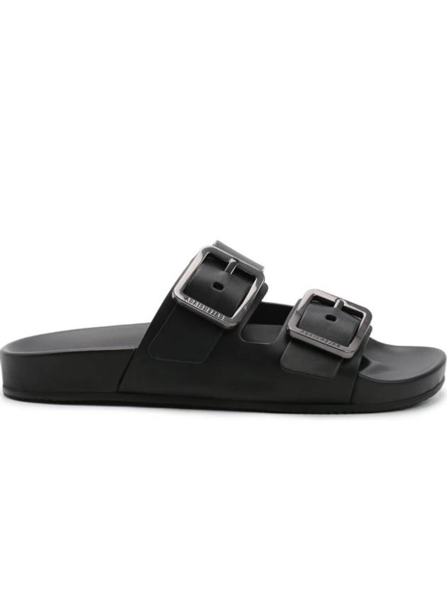 Luxury Balenciaga Trending 2025 Mallorca Strap Slippers Black
