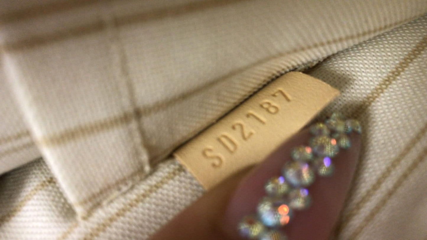 LOUIS VUITTON Pochette Wristlet Pouch Neverfull MM Damier Azur