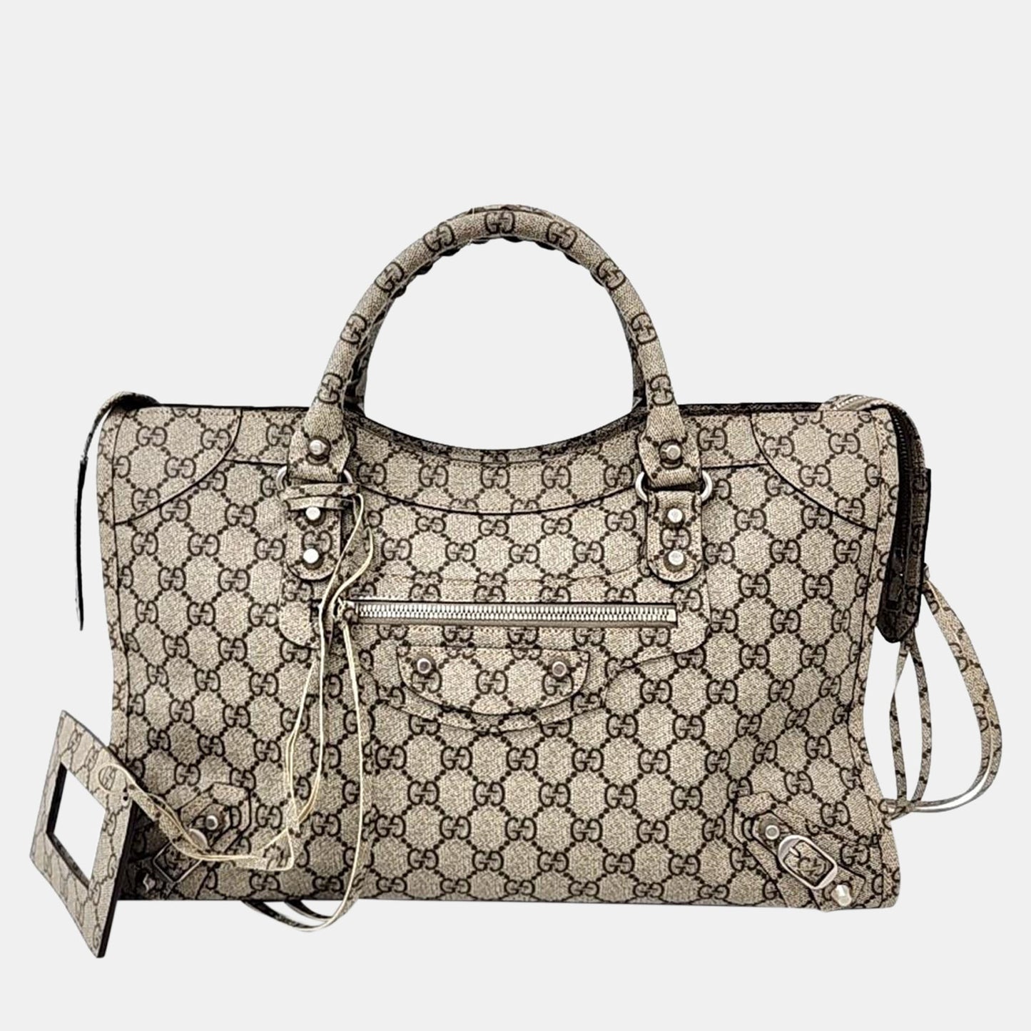 Gucci x Luxury Balenciaga Trending 2025 Beige The Hacker Project Medium Neo Classic Bag