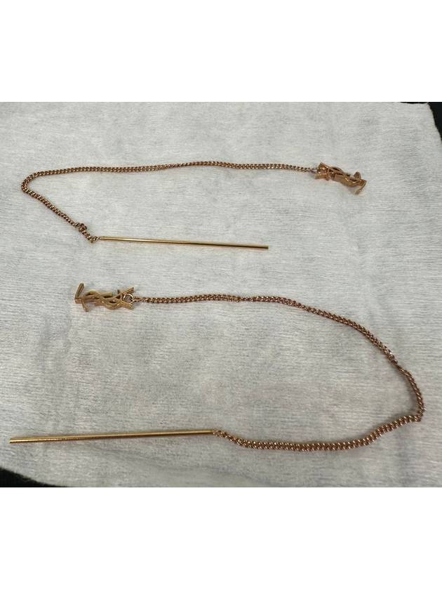 Luxury Saint Laurent Trending 2025 Opium YSL Long Threader Earrings