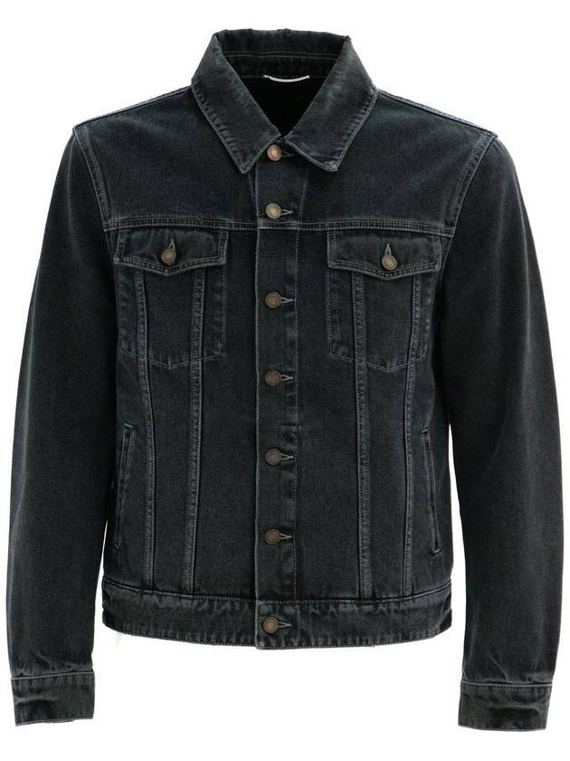 Luxury Saint Laurent Trending 2025 Pocket Denim Jacket Black