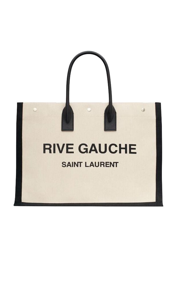 Luxury Saint Laurent Trending 2025 Men's Rive Gauche Tote Bag in Gregblack | 509415FAAVU
