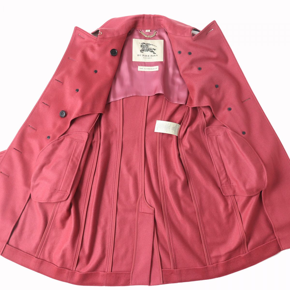BURBERRY trench coat Main: 100% cashmere, part: 66% wool, part: 22% nylon pink Women 42