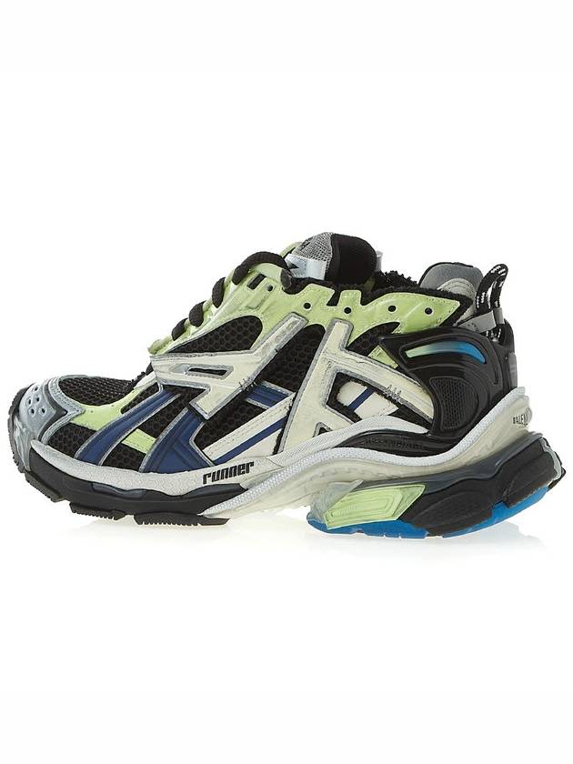 Luxury Balenciaga Trending 2025 Runner Low Top Sneakers Green Black Blue