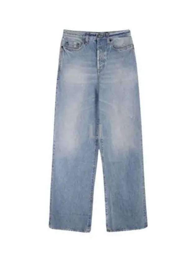 Luxury Saint Laurent Trending 2025 Denim Cotton Bootcut Jeans Blue
