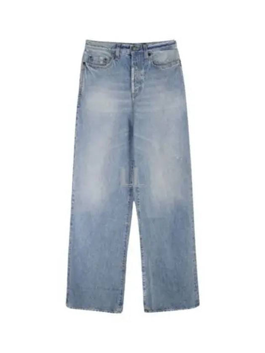 Luxury Saint Laurent Trending 2025 Denim Cotton Bootcut Jeans Blue
