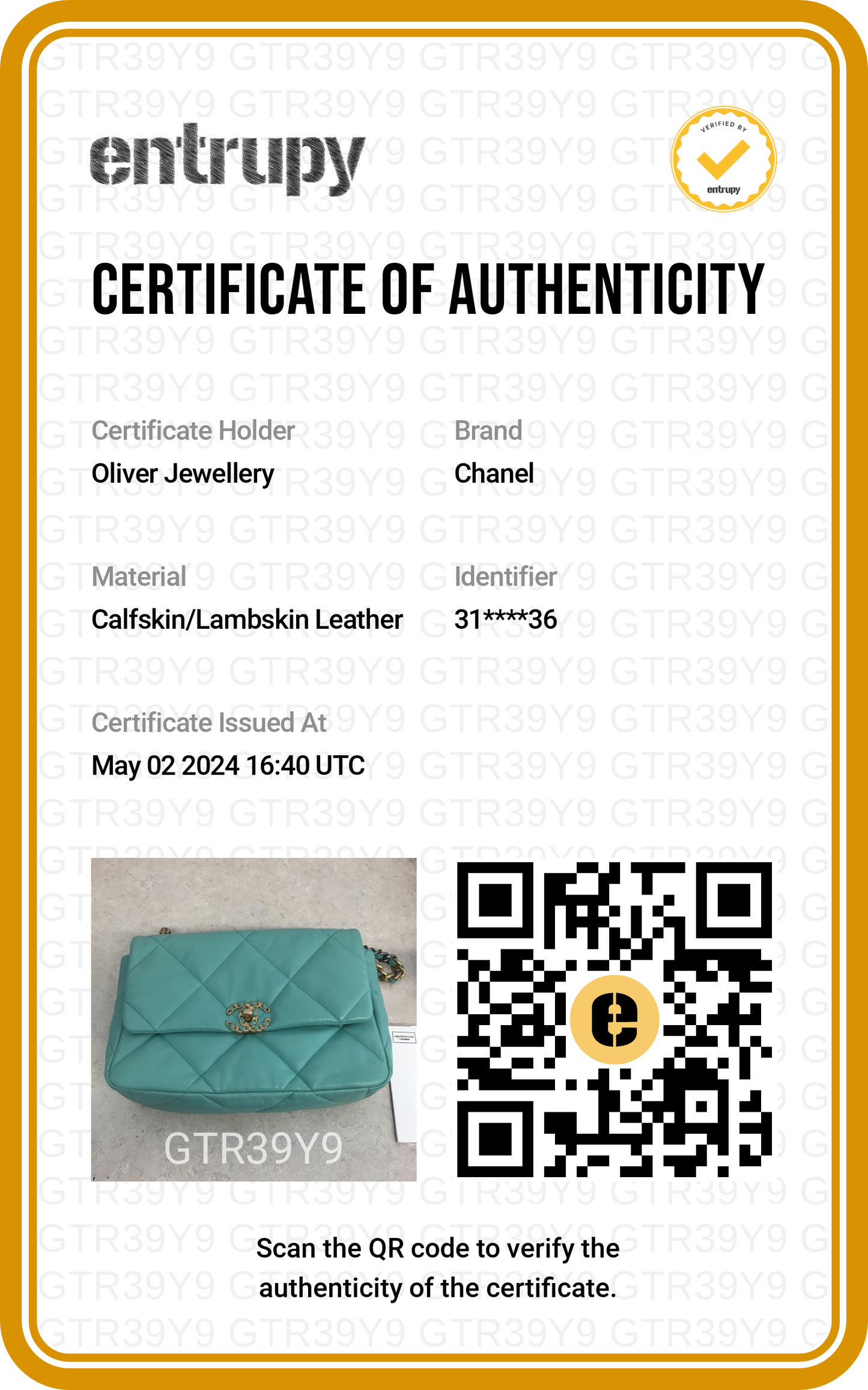 Chanel 2021 Tiffany Blue Lambskin Leather Large 19 Flap Bag