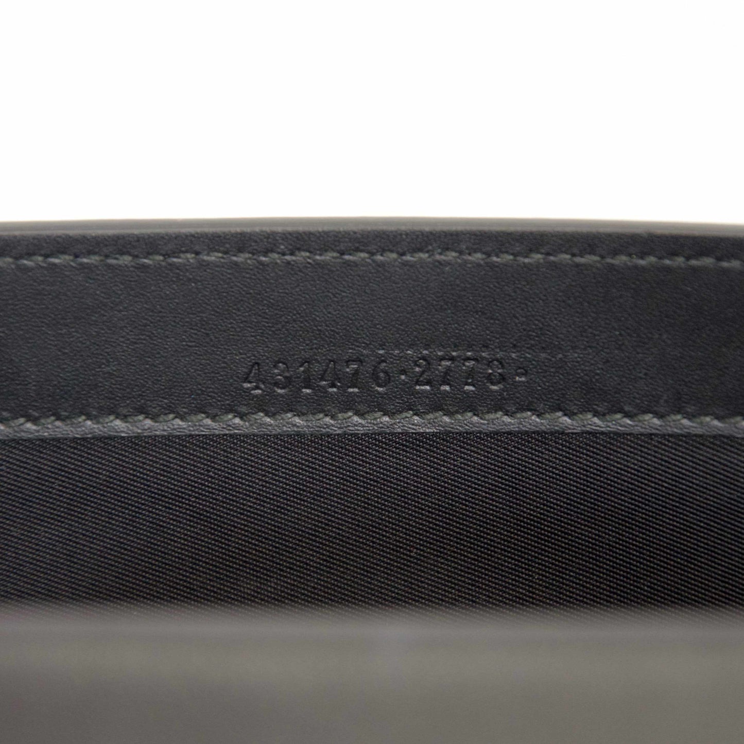 Gucci GG Canvas Supreme Pearl Studded and Black Leather Clutch