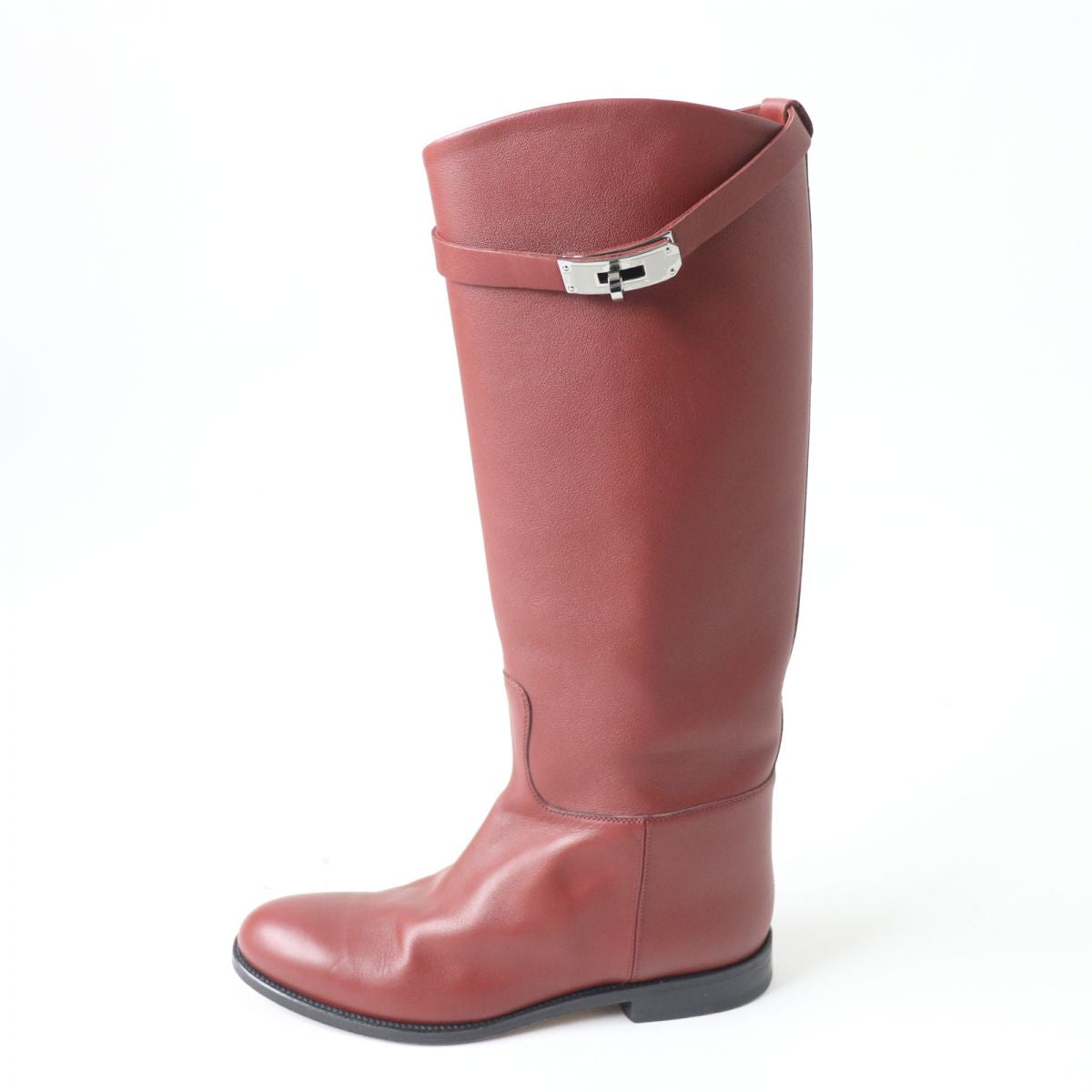 HERMES boots Main: Leather Red type Women 38