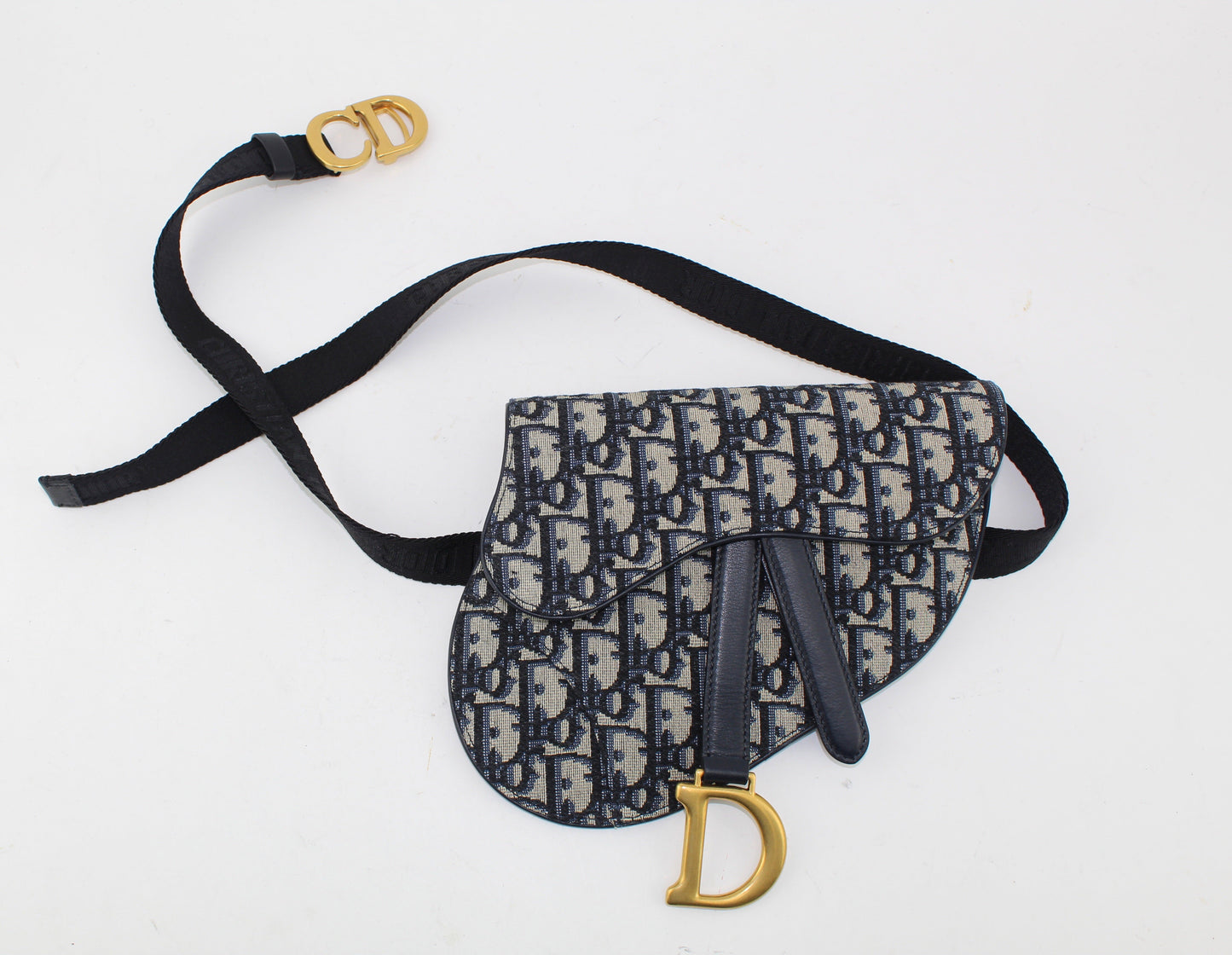 DIOR OBLIQUE SADDLE BELT BAG