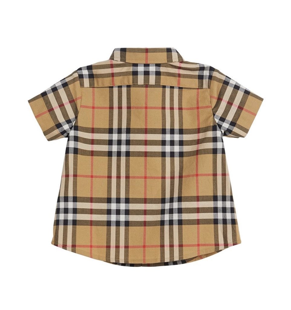 BURBERRY PLAID BUTTON UP